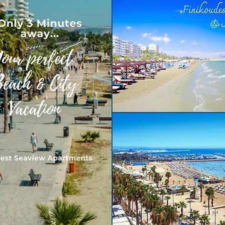 Deluxe Getaway For 2, Sea View, Sunrise & Sunset, 1-bdr In Tallest Building In - 3 Min Walk To Beach, By Blue Palm Living Larnaca